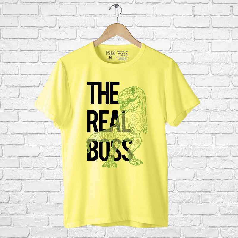 "THE REAL BOSS", Boyfriend Women T-shirt - FHMax.com