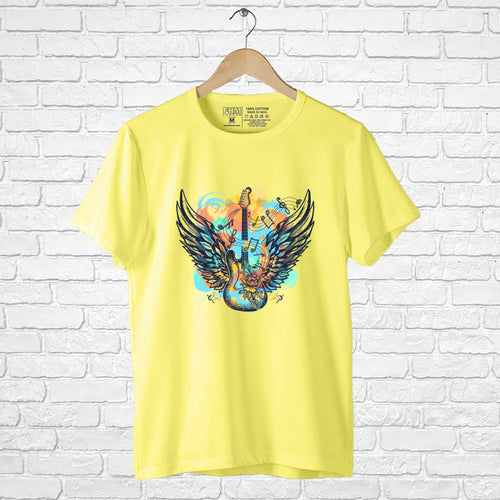 Guitar And Wings, Boyfriend Women T-shirt - FHMax.com