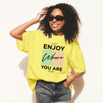 Just Enjoy, Boyfriend Women T-shirt - FHMax.com