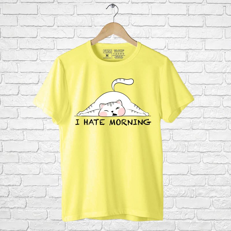"I HATE MORNING", Boyfriend Women T-shirt - FHMax.com