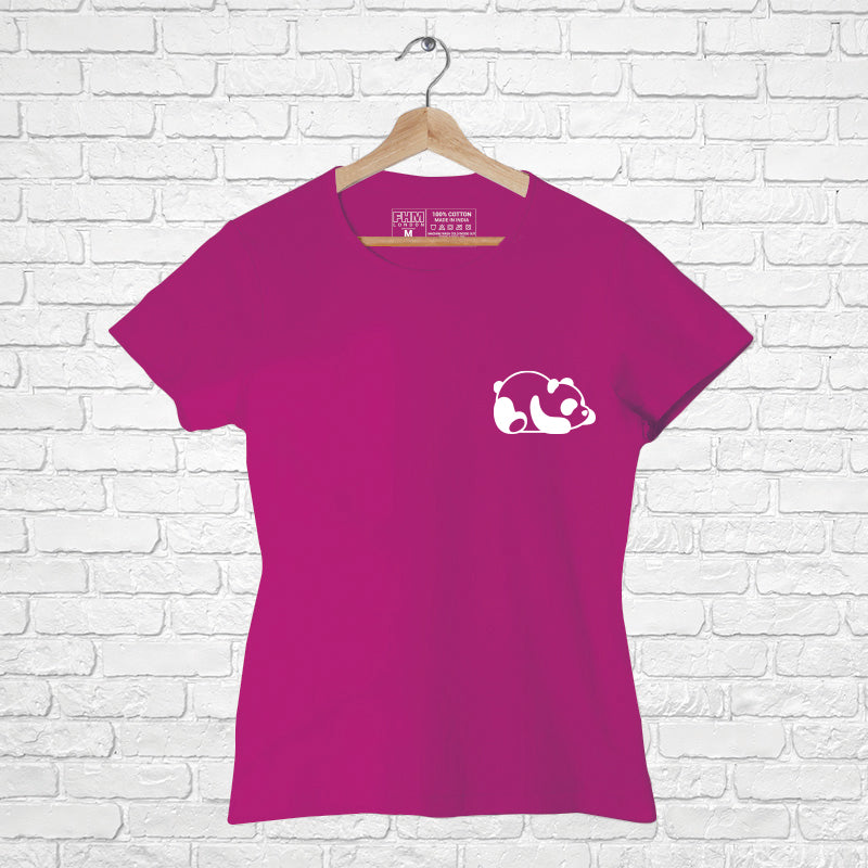 "PANDA", Women Half Sleeve T-shirt - FHMax.com