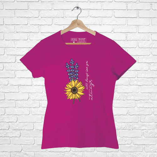 "WILL ALWAYS LOVE YOU....", Women Half Sleeve T-shirt - FHMax.com