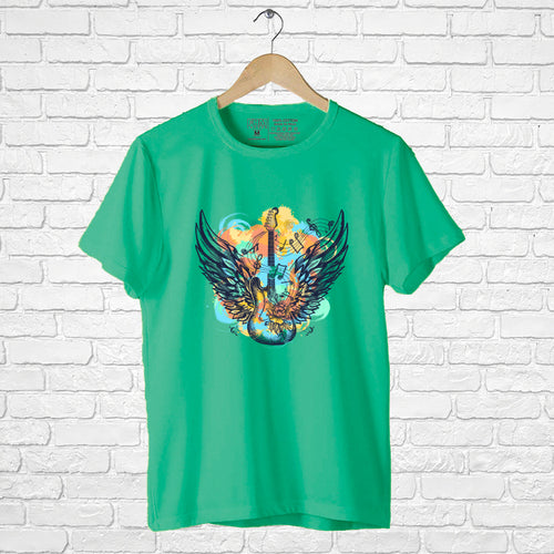 Guitar And Wings, Boyfriend Women T-shirt - FHMax.com