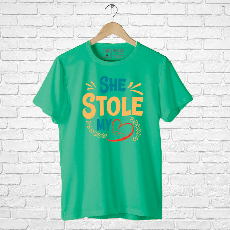 "SHE STOLE MY HEART", Men's Half Sleeve T-shirt - FHMax.com