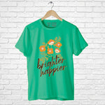 "BRIGHTER HAPPIER", Boyfriend Women T-shirt - FHMax.com