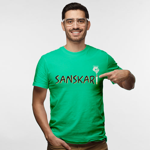 "SANSKARI", Men's Half Sleeve T-shirt - FHMax.com