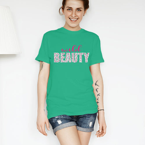 "WILD BEAUTY", Boyfriend Women T-shirt - FHMax.com