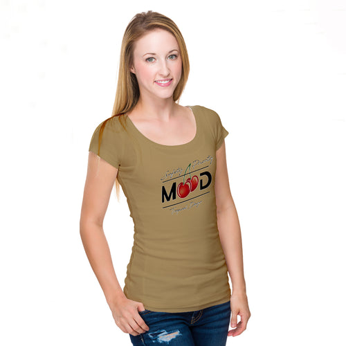 "MOOD", Women Half Sleeve T-shirt - FHMax.com