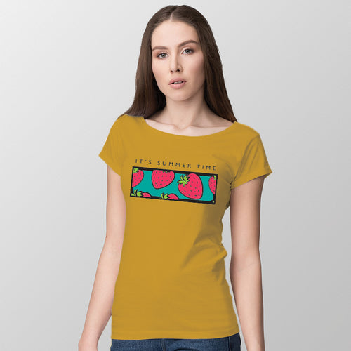 It's summer time, Women Half Sleeve T-shirt - FHMax.com