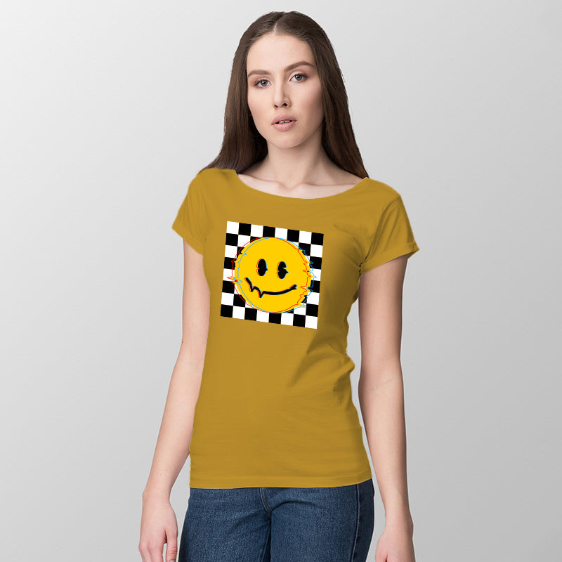 "SMILE", Women Half Sleeve T-shirt - FHMax.com