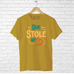 "SHE STOLE MY HEART", Men's Half Sleeve T-shirt - FHMax.com