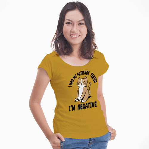 I'm Negative, Women Half Sleeve T-shirt - FHMax.com