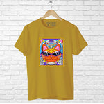 Cat with musical vibe, Men's Half Sleeve Tshirt - FHMax.com
