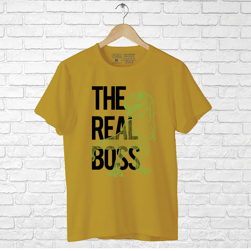 "THE REAL BOSS", Boyfriend Women T-shirt - FHMax.com