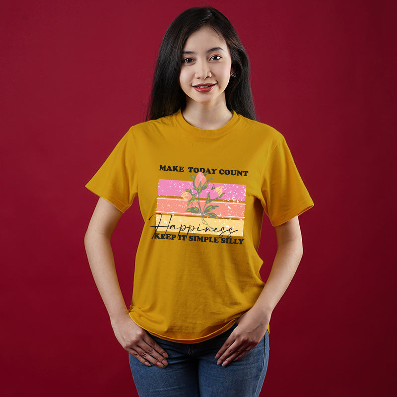 "HAPPINESS", Boyfriend Women T-shirt - FHMax.com