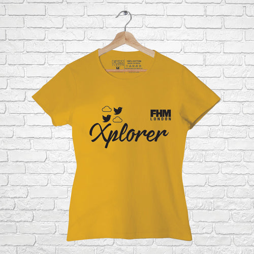 XPLORER, Women Half Sleeve T-shirt - FHMax.com