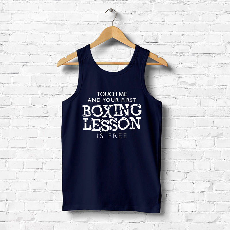 "TOUCH ME AND YOUR FIRST BOXING LESSON HERE", Men's vest - FHMax.com