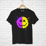 "NEON SMILEY", Boyfriend Women T-shirt - FHMax.com