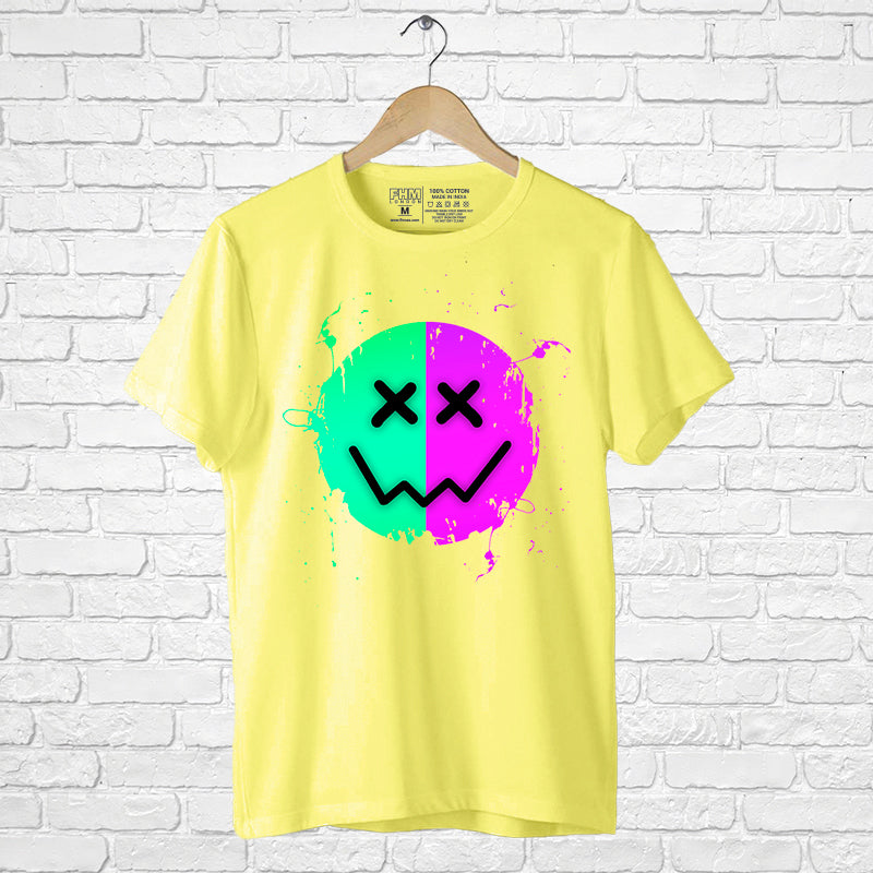 "NEON SMILEY", Boyfriend Women T-shirt - FHMax.com