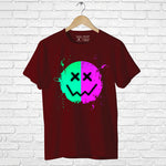 "NEON SMILEY", Boyfriend Women T-shirt - FHMax.com