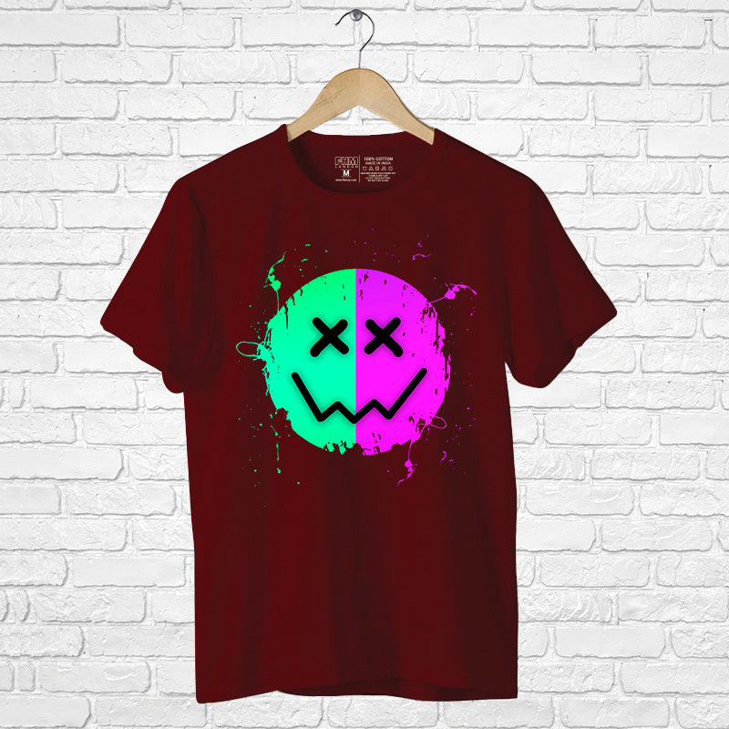 "NEON SMILEY", Boyfriend Women T-shirt - FHMax.com