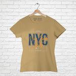 "NEW YORK CITY", Women Half Sleeve T-shirt - FHMax.com