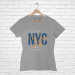 "NEW YORK CITY", Women Half Sleeve T-shirt - FHMax.com