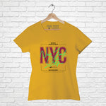 "NEW YORK CITY", Women Half Sleeve T-shirt - FHMax.com