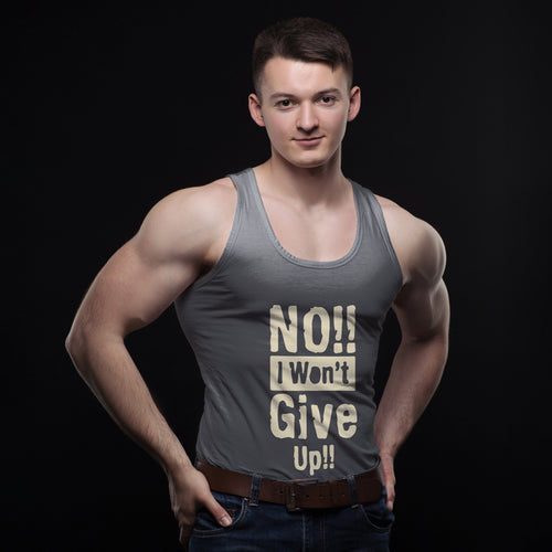 "NO!! I WONT GIVE UP!!", Men's vest - FHMax.com