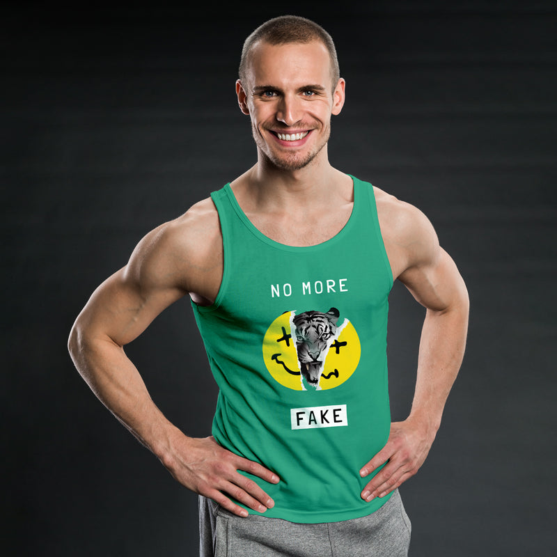 "NO MORE FAKE", Men's vest - FHMax.com