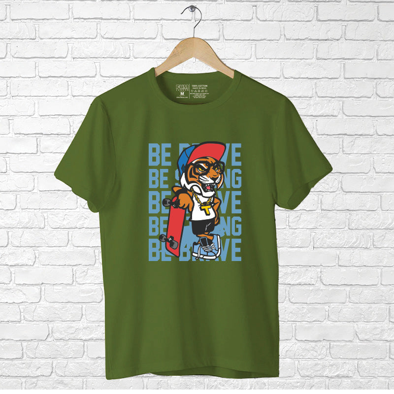 Be Brave, Men's Half Sleeve T-shirt - FHMax.com