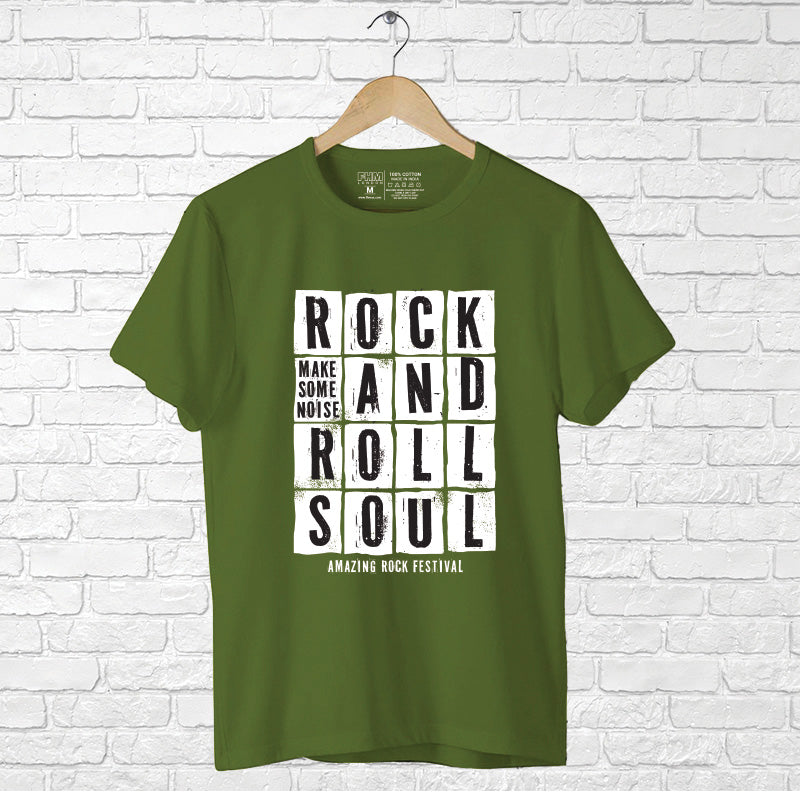 "ROCK AND ROLL SOUL", Men's Half Sleeve T-shirt - FHMax.com