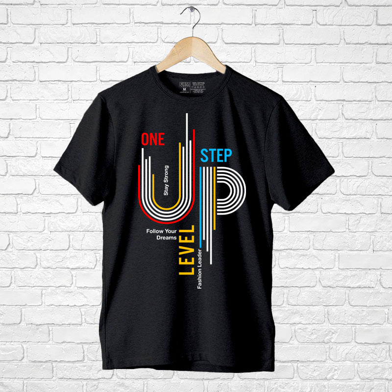 "ONE LEVEL UP", Men's Half Sleeve T-shirt - FHMax.com