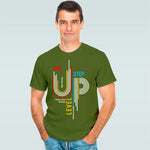 "ONE LEVEL UP", Men's Half Sleeve T-shirt - FHMax.com