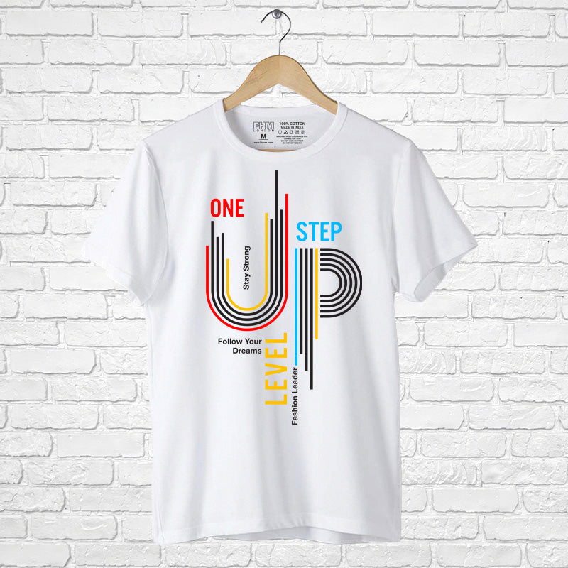 "ONE LEVEL UP", Men's Half Sleeve T-shirt - FHMax.com