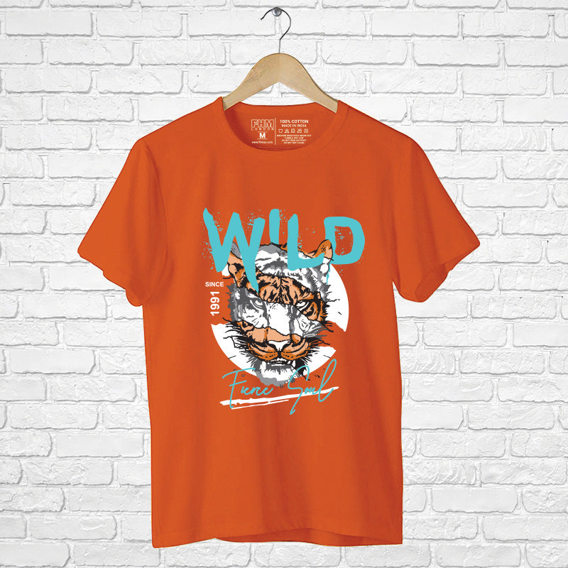 "WILD", Men's Half Sleeve T-shirt - FHMax.com