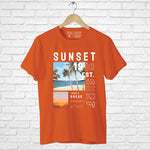 "SUNSET", Men's Half Sleeve T-shirt - FHMax.com