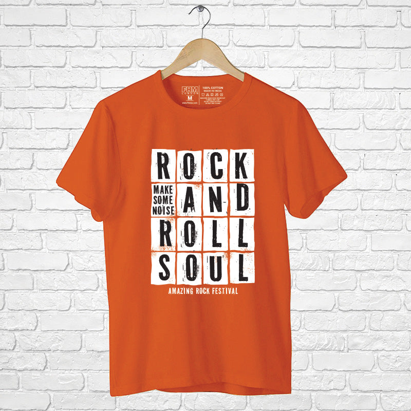 "ROCK AND ROLL SOUL", Men's Half Sleeve T-shirt - FHMax.com