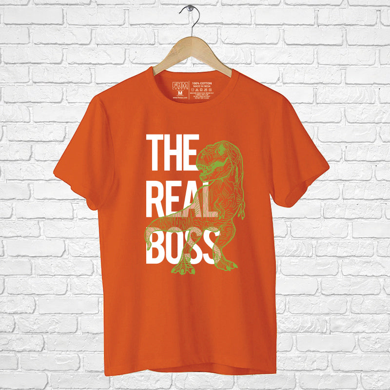 "THE REAL BOSS", Boyfriend Women T-shirt - FHMax.com