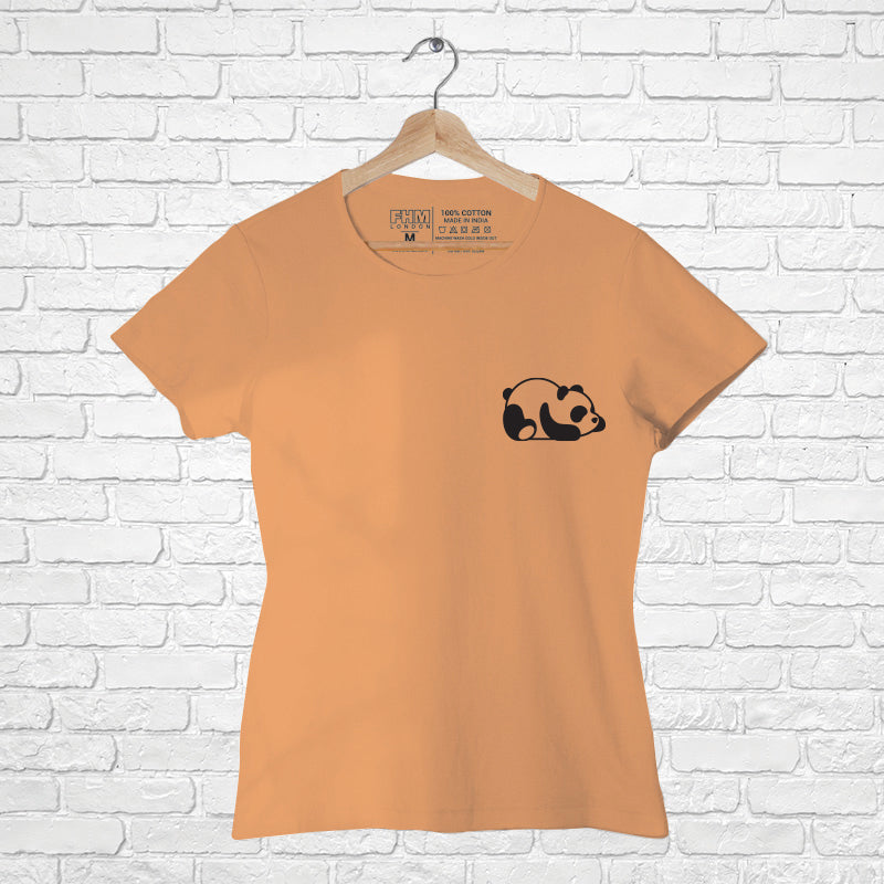 "PANDA", Women Half Sleeve T-shirt - FHMax.com