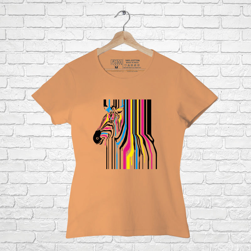 "ZEBRA", Women Half Sleeve T-shirt - FHMax.com