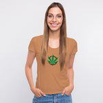 "Don't Panic' It's Organic", Women Half Sleeve Tshirt - FHMax.com