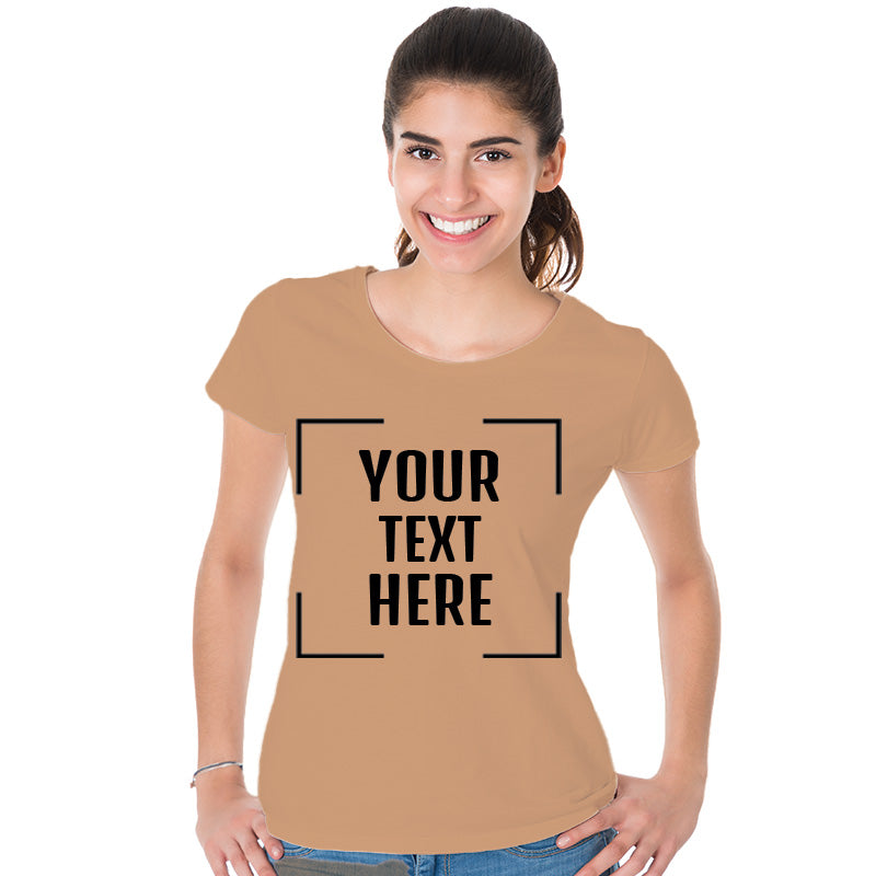 Customize with your Text, FHM London Women Half Sleeve  Tshirt - FHMax.com