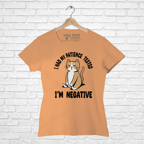 I'm Negative, Women Half Sleeve T-shirt - FHMax.com