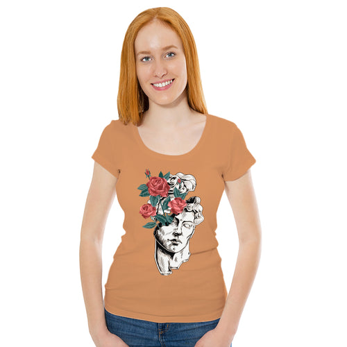 Flowered Human, Women Half Sleeve T-shirt - FHMax.com