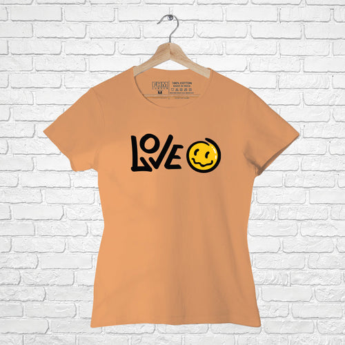 Love, Women Half Sleeve Tshirt - FHMax.com