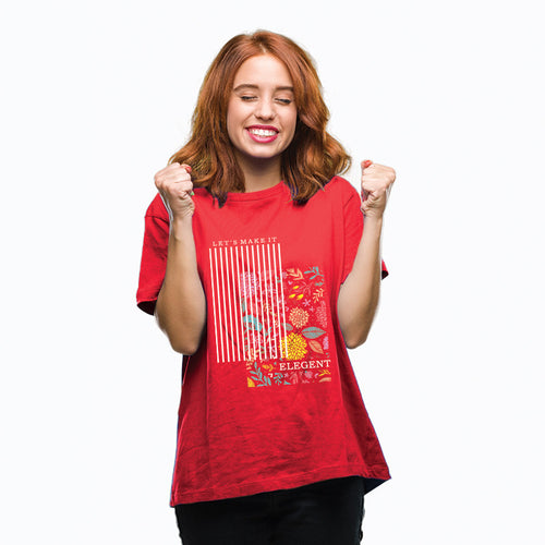 "LET'S MAKE IT ELEGENT", Boyfriend Women T-shirt - FHMax.com