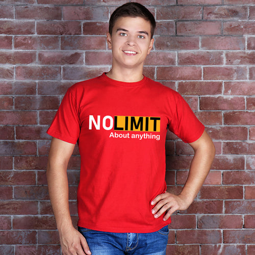 "NO LIMIT", Men's Half Sleeve T-shirt - FHMax.com