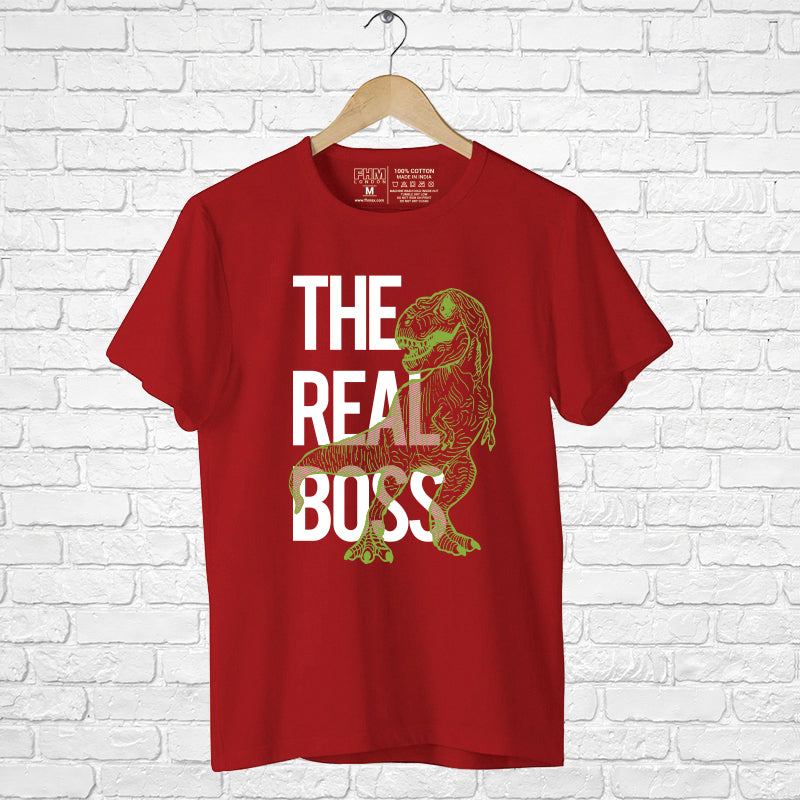 "THE REAL BOSS", Boyfriend Women T-shirt - FHMax.com