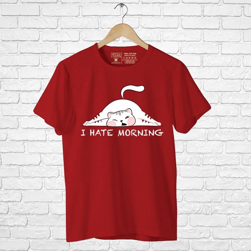 "I HATE MORNING", Boyfriend Women T-shirt - FHMax.com